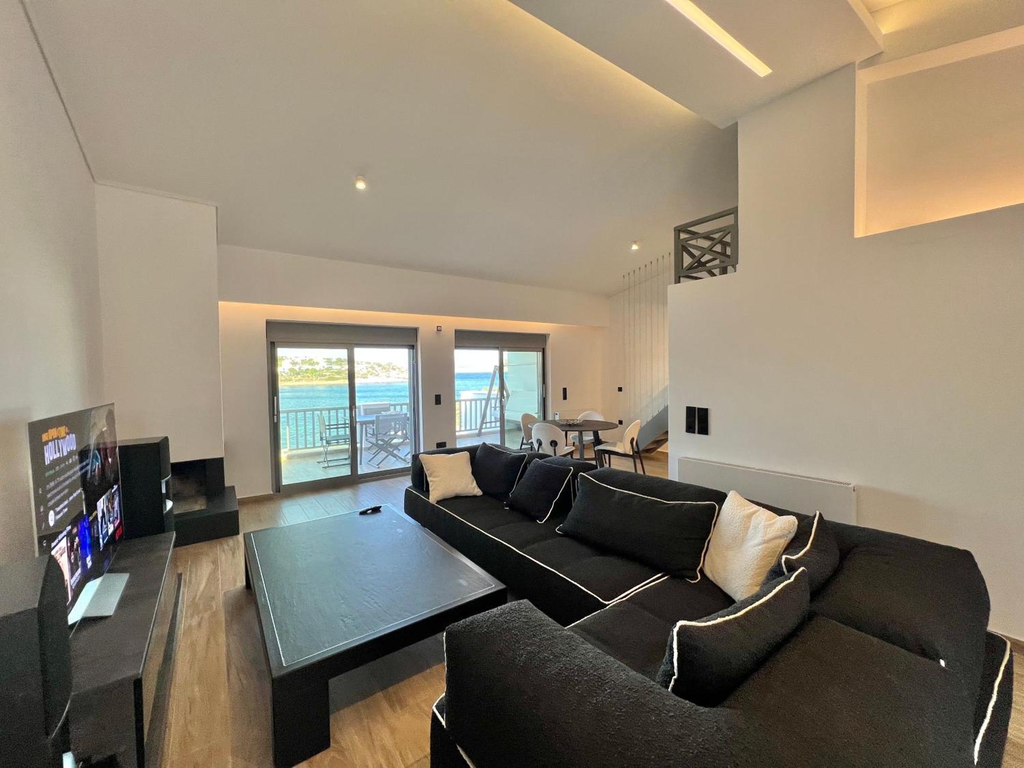 Sounio - Waterfront Luxury Spa Villa Pounta Zeza 170 Sqm On Private Beach Kaap Soenion Buitenkant foto