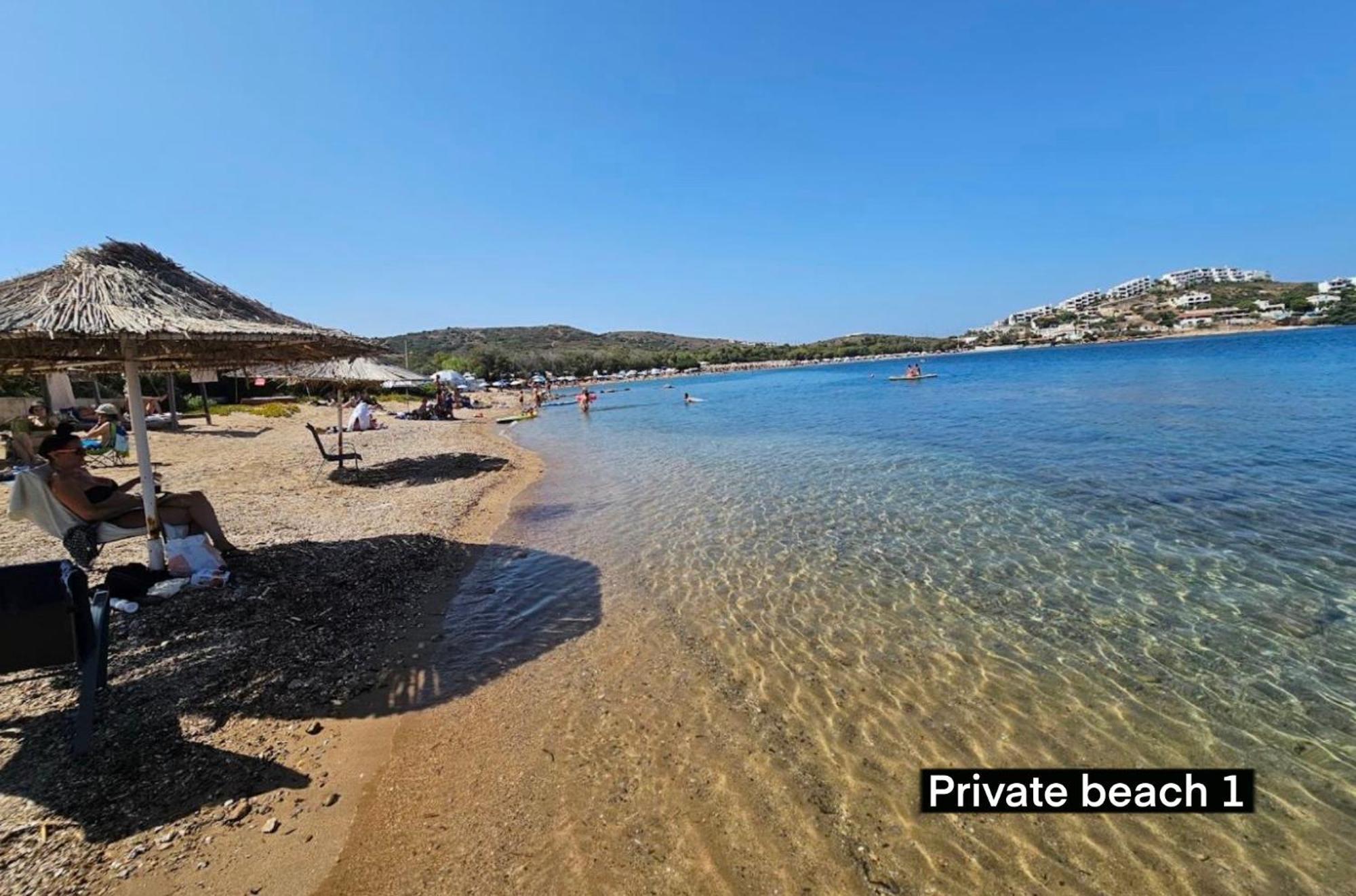 Sounio - Waterfront Luxury Spa Villa Pounta Zeza 170 Sqm On Private Beach Kaap Soenion Buitenkant foto