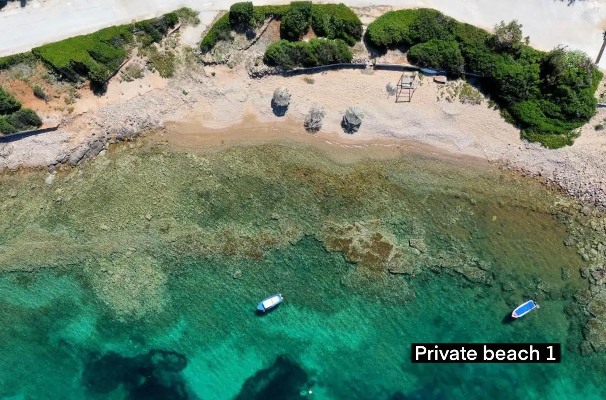 Sounio - Waterfront Luxury Spa Villa Pounta Zeza 170 Sqm On Private Beach Kaap Soenion Buitenkant foto